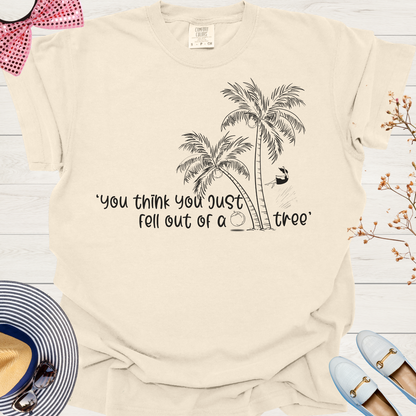 Kamala's Coconut Tree Tee: Humorous Clueless Quote T-Shirt