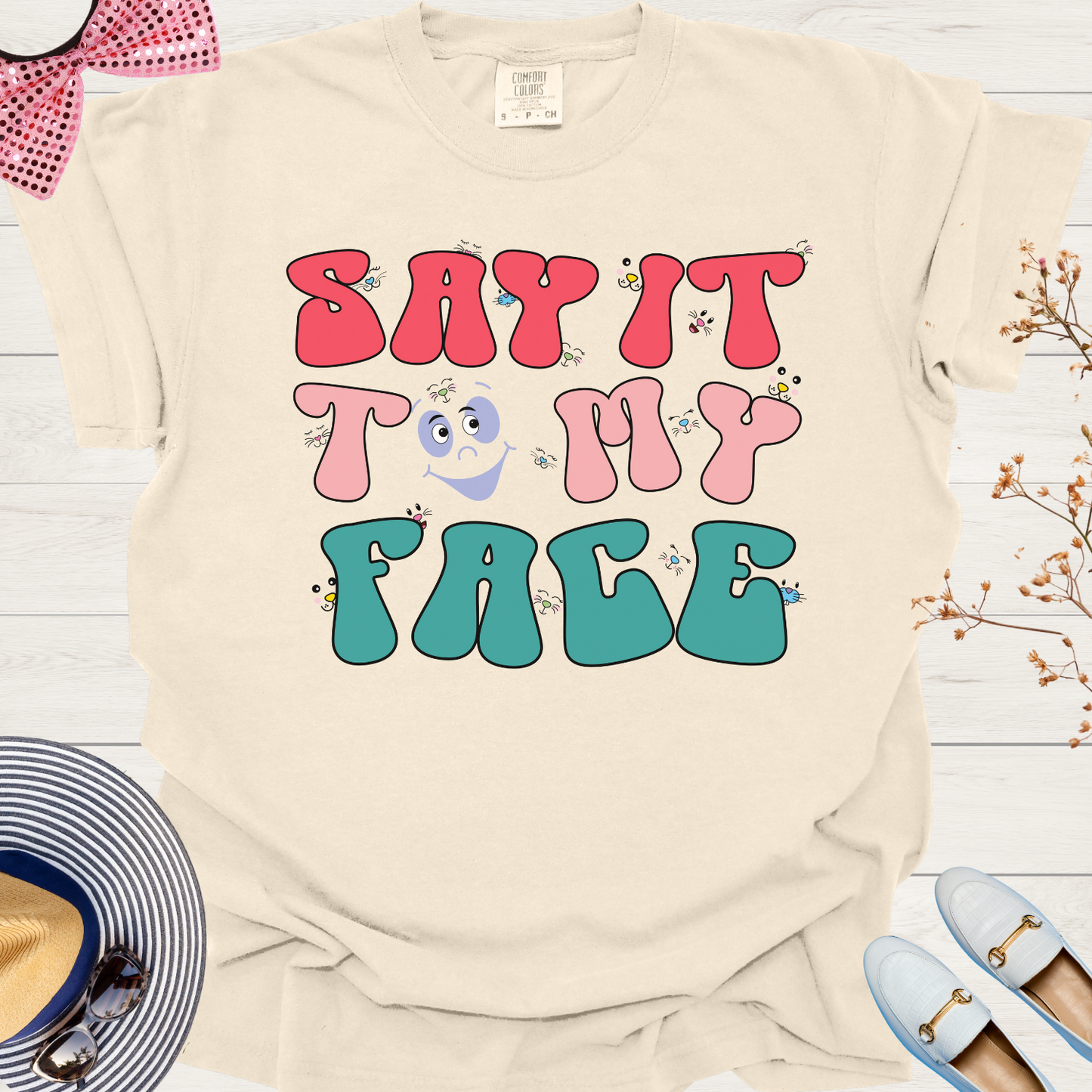Kamala's Challenge Tee: 'Say It To My Face' Donald T-Shirt