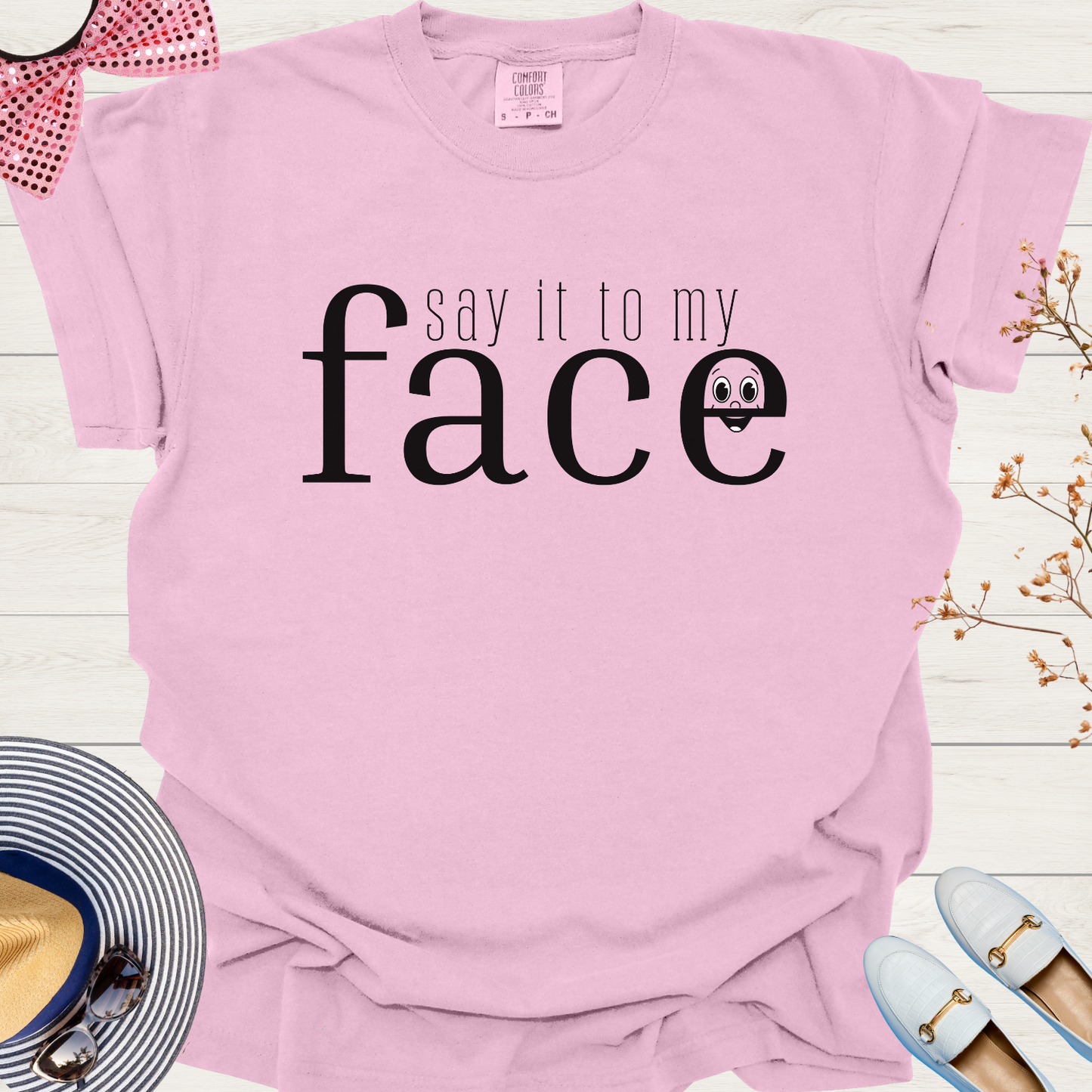 Kamala's Challenge Tee: 'Say It To My Face' Donald T-Shirt
