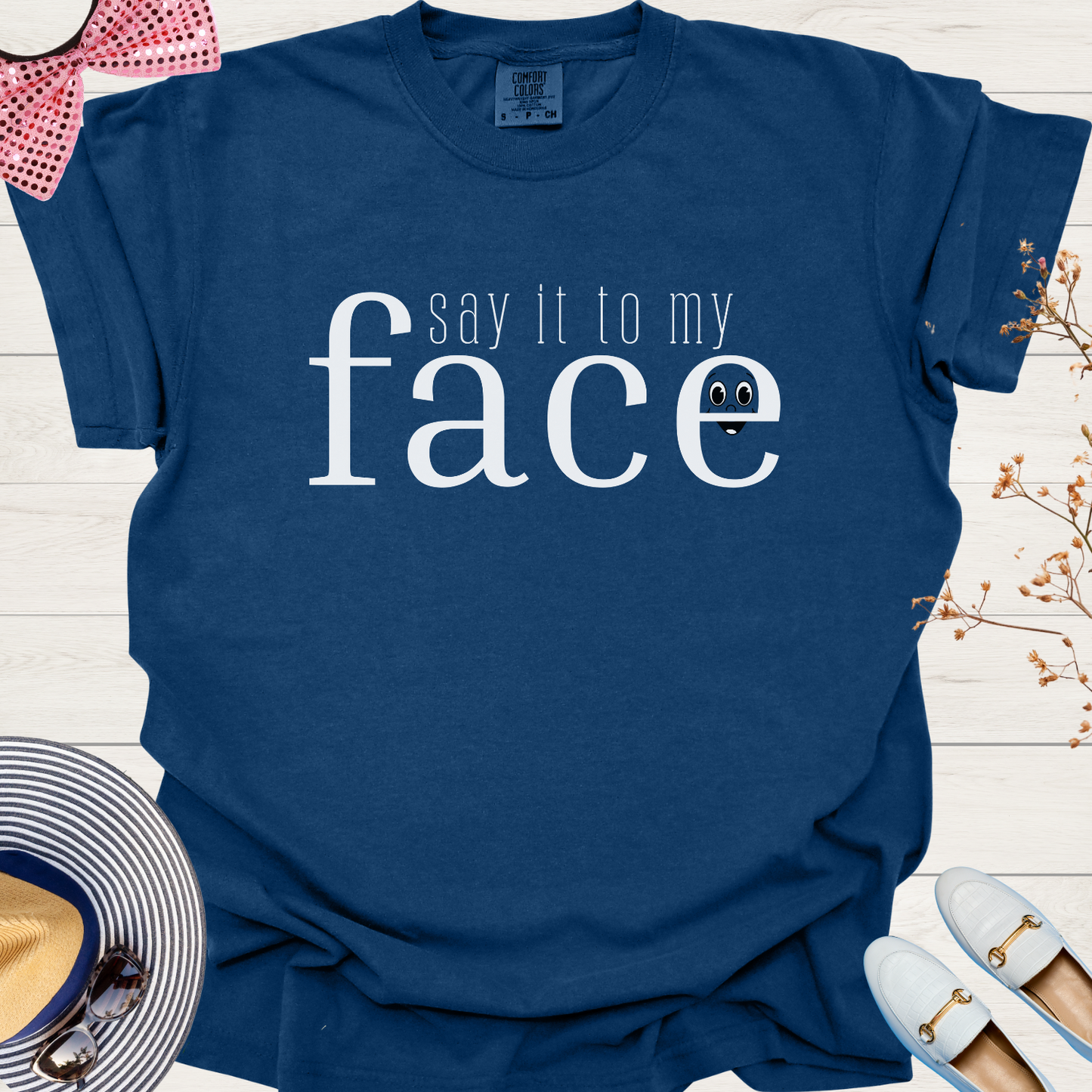 Kamala's Challenge Tee: 'Say It To My Face' Donald T-Shirt