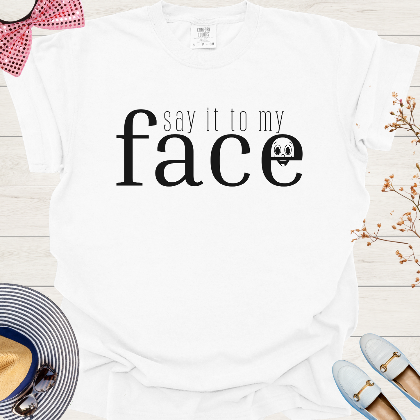 Kamala's Challenge Tee: 'Say It To My Face' Donald T-Shirt