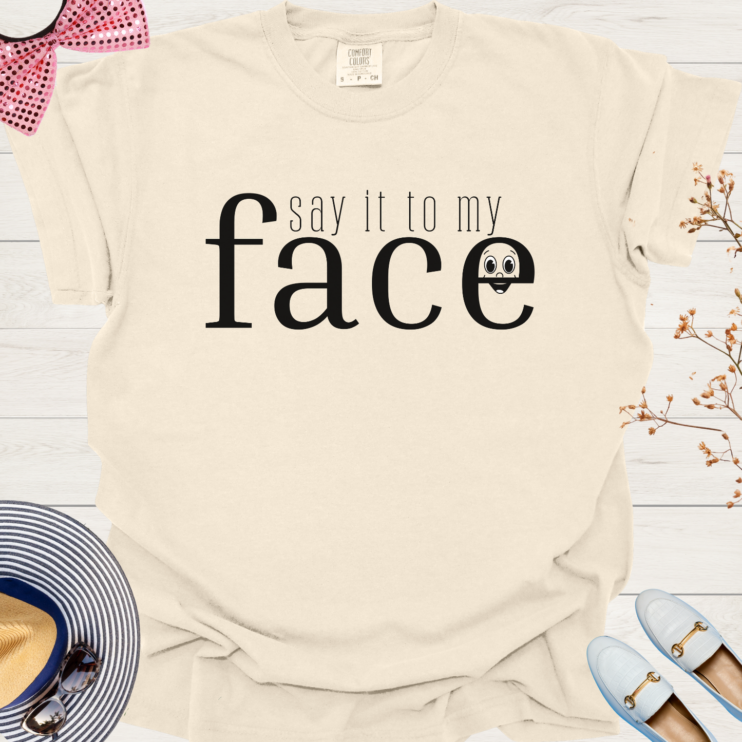 Kamala's Challenge Tee: 'Say It To My Face' Donald T-Shirt